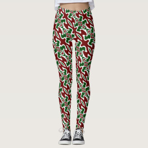 Legging Padrão de Natal Funky 2