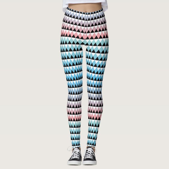 Legging Padrão de Ombre Aztec Tribal (Frente)