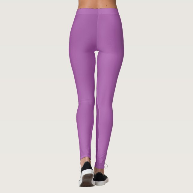 Legging Padrão de onda de gradiente roxo simples moderno (Verso)