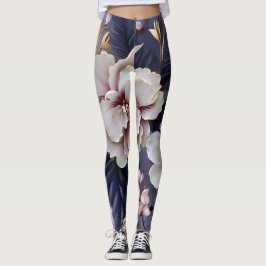 Legging Padrão de orquídeas