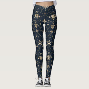 Legging Padrão de Ouro Clássico