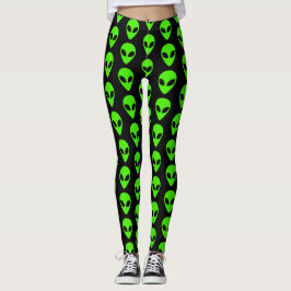 Legging Padrão de OVNI Alien