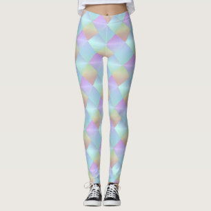Legging Padrão de Pastel Squares