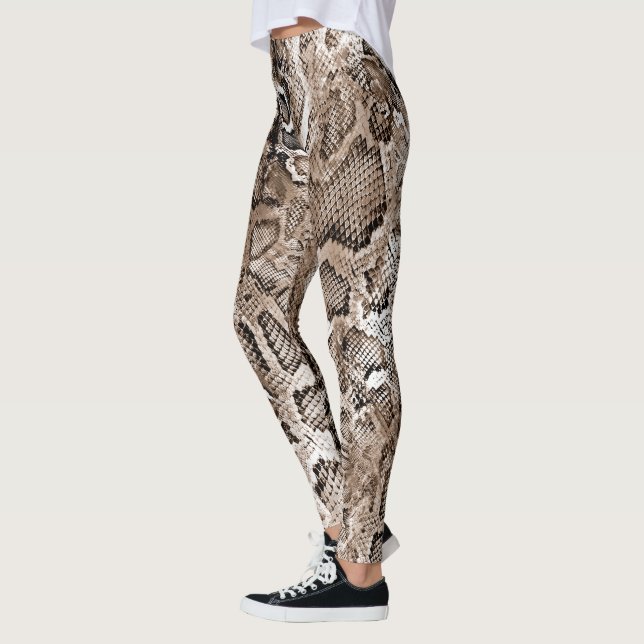 Legging Padrão de Pele de Cobra  (Esquerda)