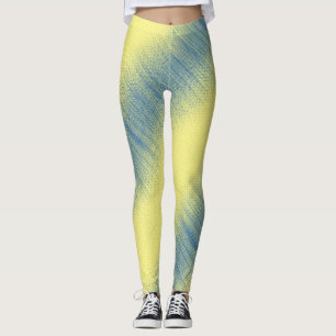 Legging Padrão de pixel 01.B.bw.S Amarelo BG