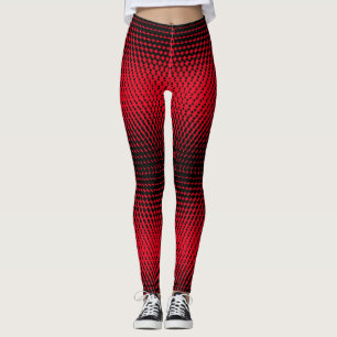 Legging Padrão de pixel 09.B.w. Vermelho BG