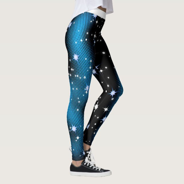 Legging Padrão de Ponto Azul Starry ativado (Sua Cor) (Direita)