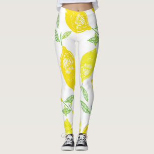 Legging Padrão de porta de Fruta tropical