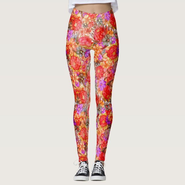 Legging Padrão de Protea (Frente)