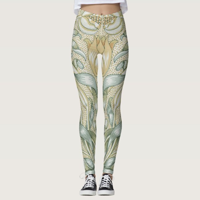 Legging Padrão de Romã Antiga Lily de William Morris (Frente)
