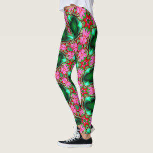 Legging Padrão de Rosa do deserto bonito