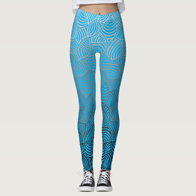 Legging Padrão de Shell.04.w Azul BG (Frente)