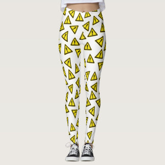 Legging Padrão de Sinal de Aviso