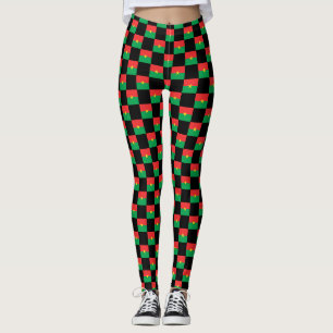 Legging Padrão de Sinalizador Burkina Faso verificado