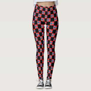 Legging Padrão de Sinalizador da Noruega verificado