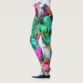 Legging Padrão de Superfície Contínuo Sonhos da Selva com