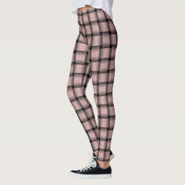 Legging Padrão de Tecido Rosa Bebê