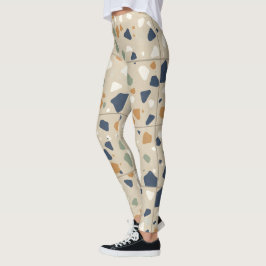 Legging Padrão de Terrazzo sem som