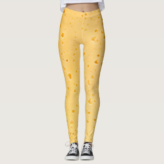 Legging Padrão de Textura de Queijo