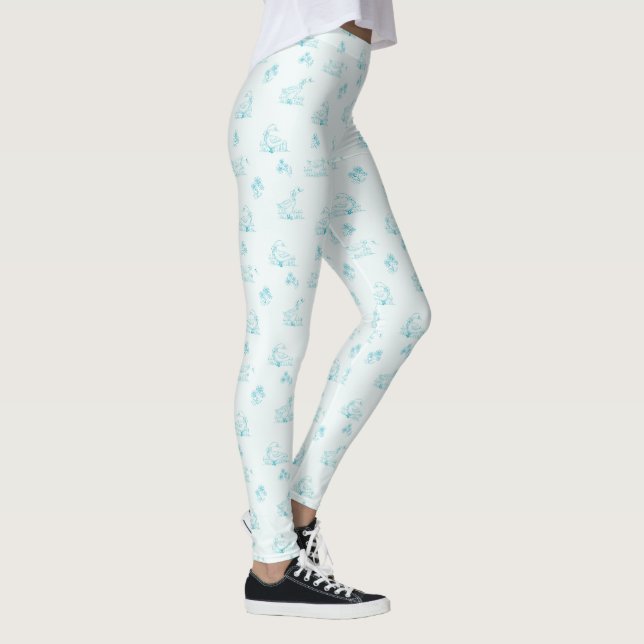 Legging Padrão de Toalha de Ganso do País Bonito (Direita)