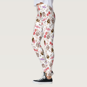 Legging Padrão de tratamentos doces e salgados