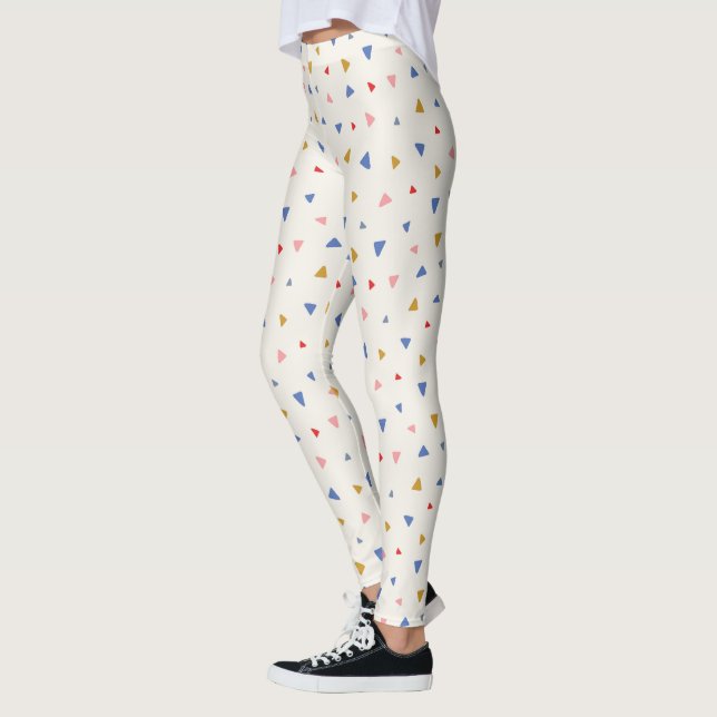 Legging Padrão de triângulo com o toque da mão (Esquerda)