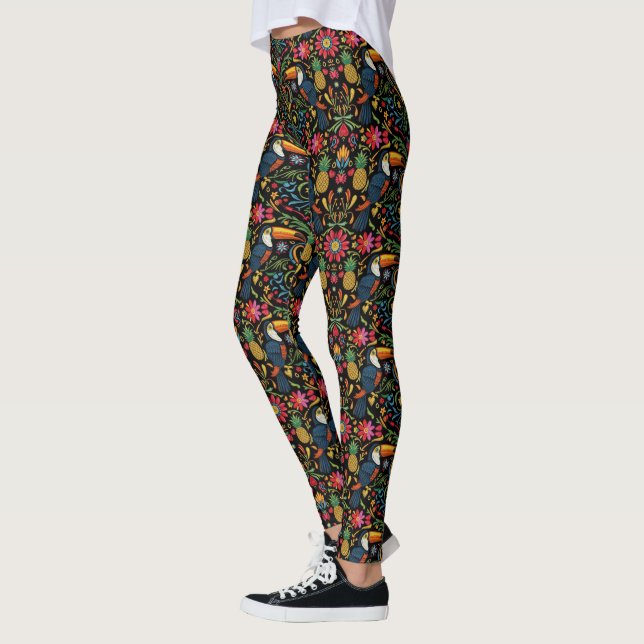 Legging Padrão de Tucano Tropical (Esquerda)