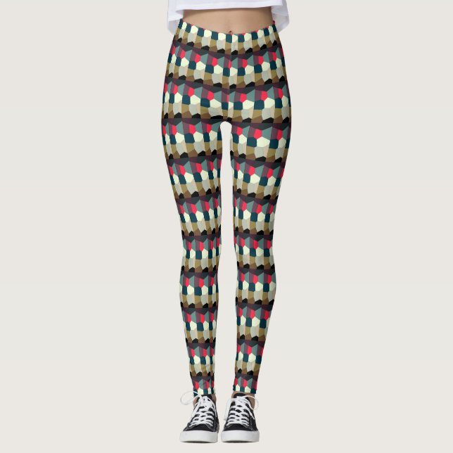 Legging Padrão de várias cores (Frente)