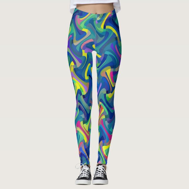 Legging Padrão de várias cores (Frente)
