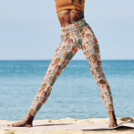Legging Padrão de veados da floresta<br><div class="desc">Esta adorável design de veados pertence à nossa coleção FOREST FABLE. Apresenta a nossa ilustração original pintada,  que mostra cervos brancos e elegantes árvores florais verdes. Arte original de Caroline Bonne Müller</div>