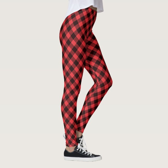 Legging Padrão de verificação de Xadrez de Buffalo (Direita)