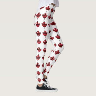 Legging Padrão de Verificação de Xadrez de Folha de Fol