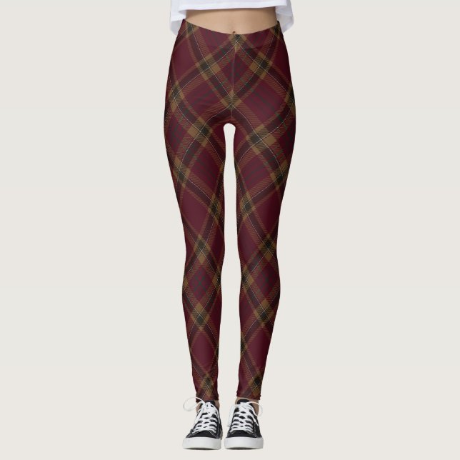 Legging Padrão de Xadrez de Tyrone County Argyle Tartan (Frente)