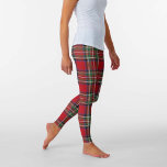 Legging Padrão de Xadrez Red Green Stewart Tartan<br><div class="desc">Atualize seu guarda-roupa tradicional de inverno com essas leggings de xadrez escocesa Stewart tartan ousadas,  coloridas e de qualidade. Excelente para férias e perfeito para atividades de inverno,  treinamento ou exercícios</div>