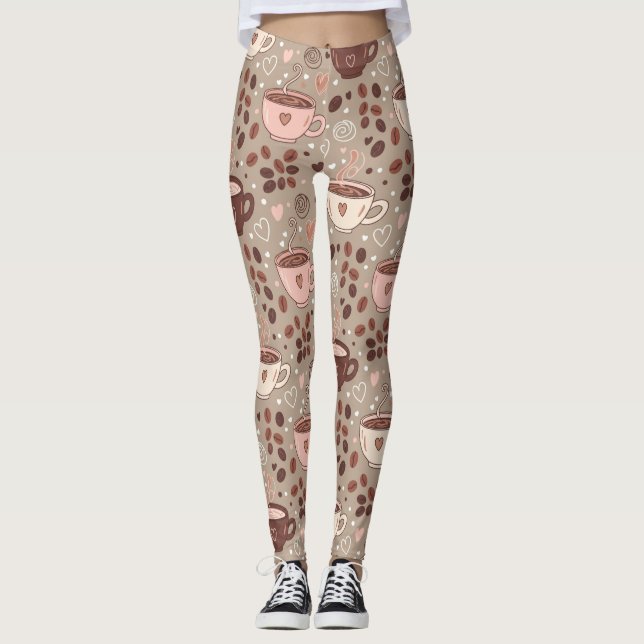 Legging Padrão de Xícara de Café Aconchegante (8) (Frente)