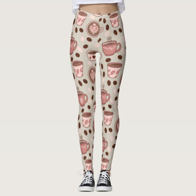 Legging Padrão de Xícara de Café Aconchegante (9) (Frente)