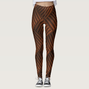 Legging Padrão de Zig de Bronze Selvagem Socialite