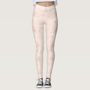Legging Padrão de Zodíaco Touro em Marrom e Borgonha