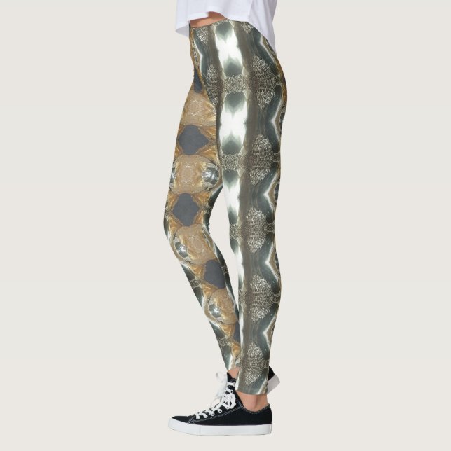 Legging Padrão Decorativo Elegante (Esquerda)