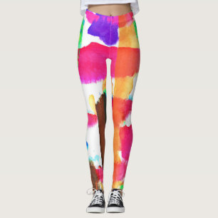 Legging Padrão dinâmico de Abstrato na arte