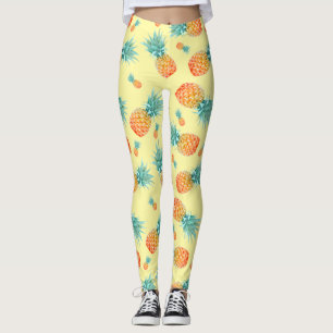 Legging Padrão do abacaxi