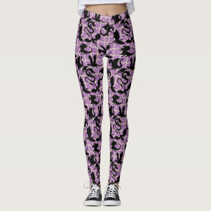 Legging Padrão do dragão 01.wx4x4.azul roxo BG