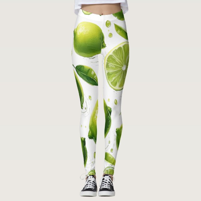 Legging Padrão do limão (Frente)