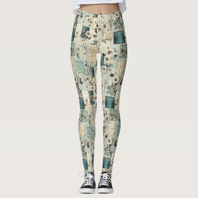 Legging Padrão do livro de páginas (2) (Frente)