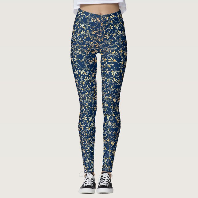 Legging Padrão do ouro 08.bw DBlue BG (Frente)
