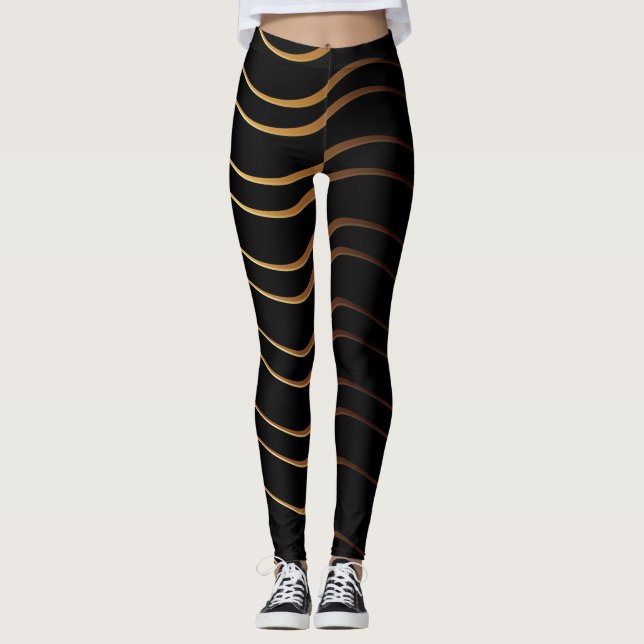 Legging Padrão do ouro 4 (Frente)