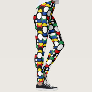Legging Padrão do século de Médio Bauhaus, escandinavo neg