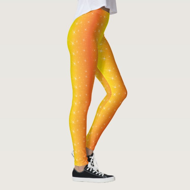 Legging Padrão Dourado de estrela (Direita)