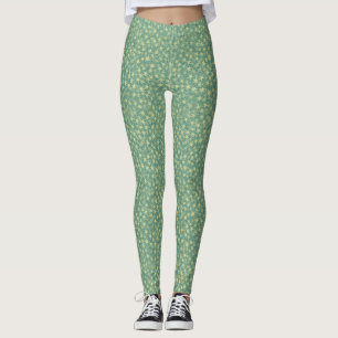 Legging Padrão Estrela de Espuma de Mar
