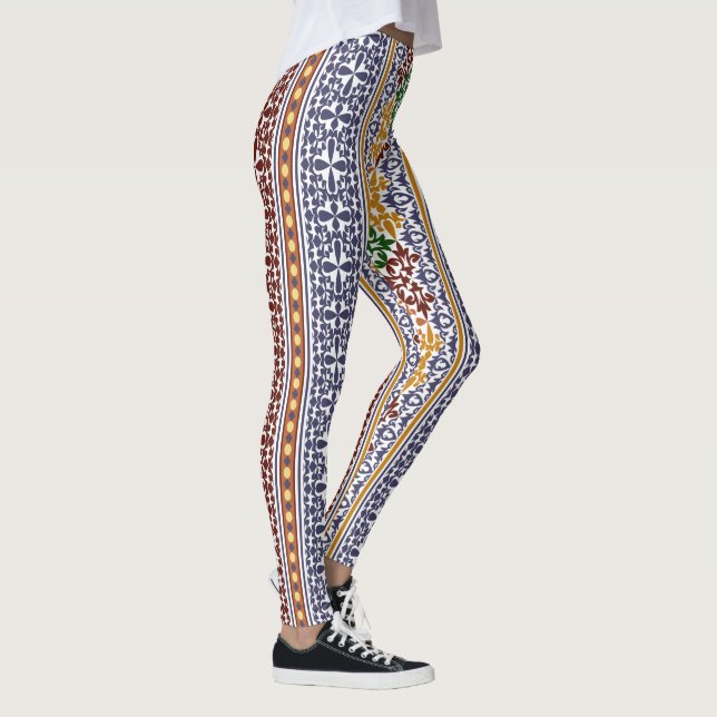Legging padrão étnico elegante (Direita)